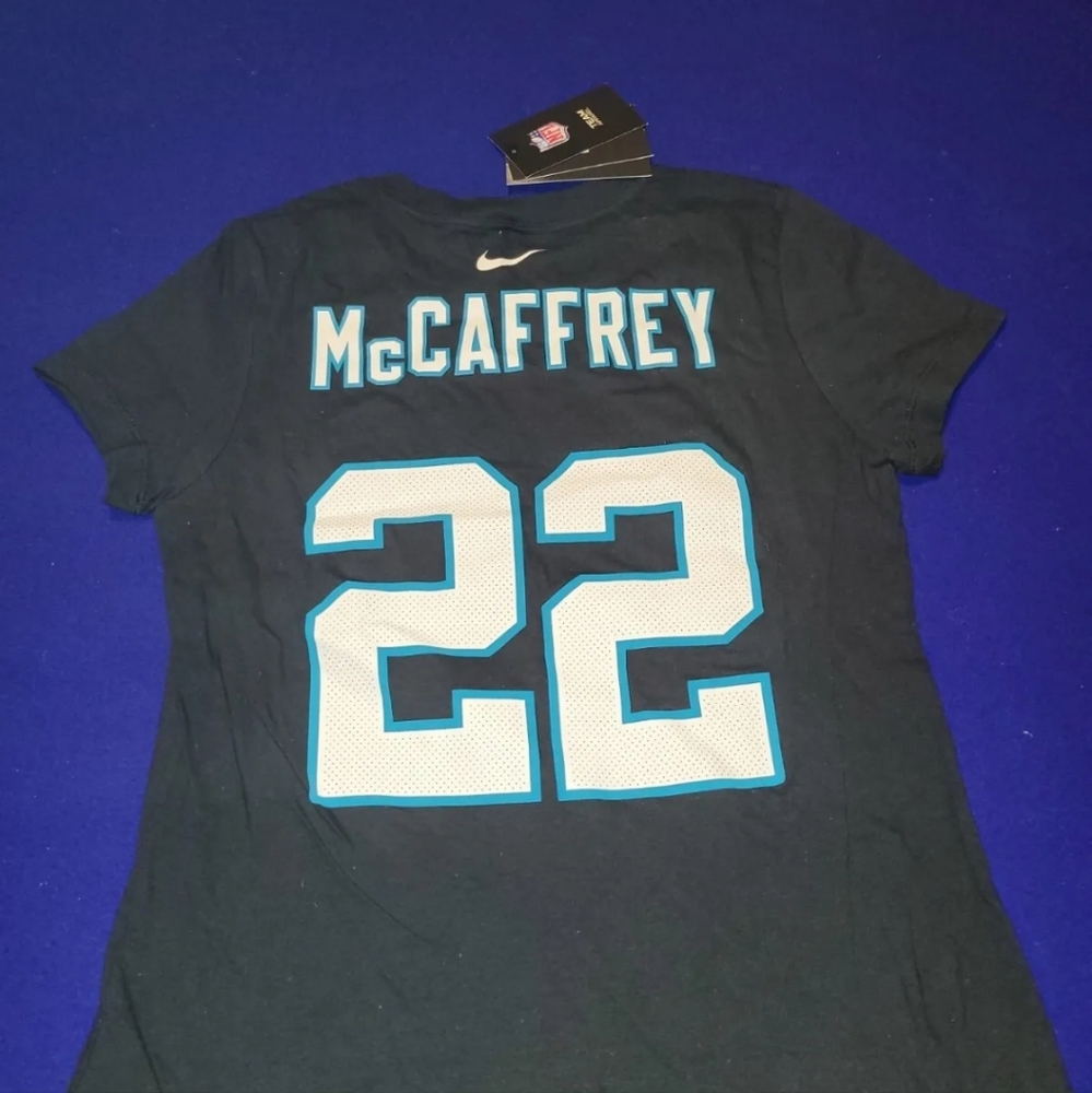 Christian McCaffrey Shirt Jersey Womens Size Sm NWT
